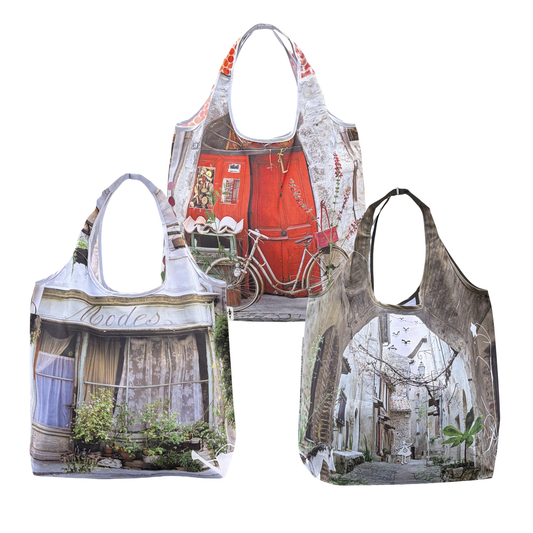 【パリ柄】エコバッグ お得3点セット | マロンブイー