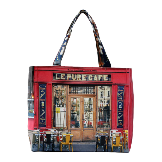 ファスナー付きレトロバッグ(大)(Le pure cafe/カフェ)