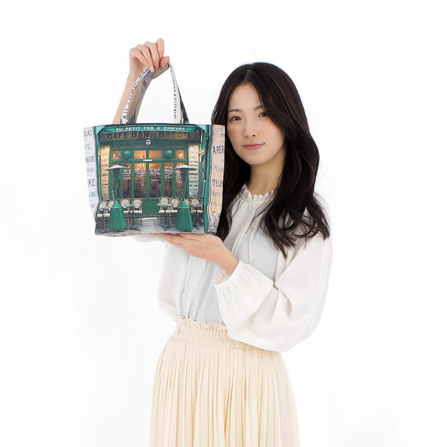 ファスナー付きレトロバッグ(小)(P'tit fer a cheval /カフェ)