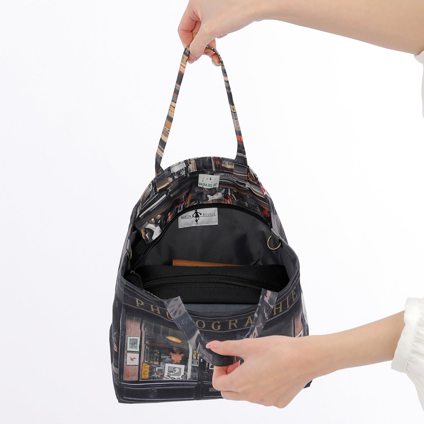 ファスナー付きレトロバッグ(小)(Photographie/写真屋)