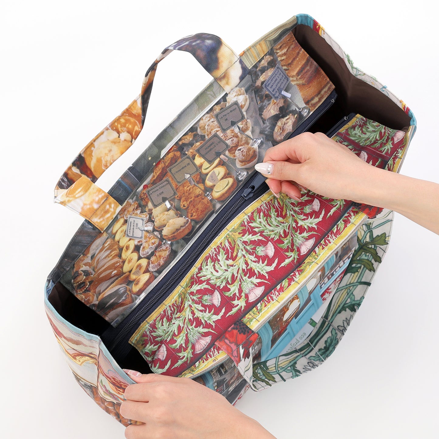 ファスナー付きレトロバッグ(大)(Boulangerie28/パン屋)