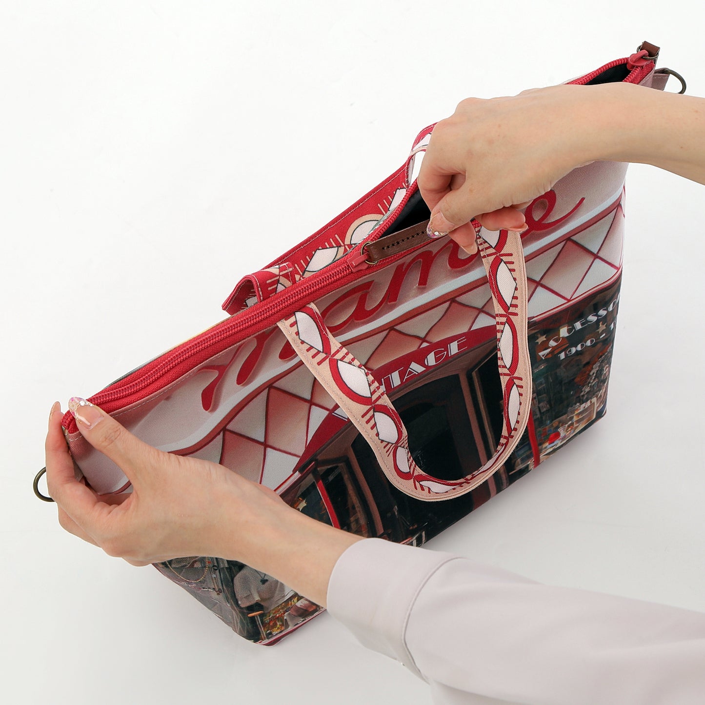 レトロ3WAYトート Mamie(古着屋)