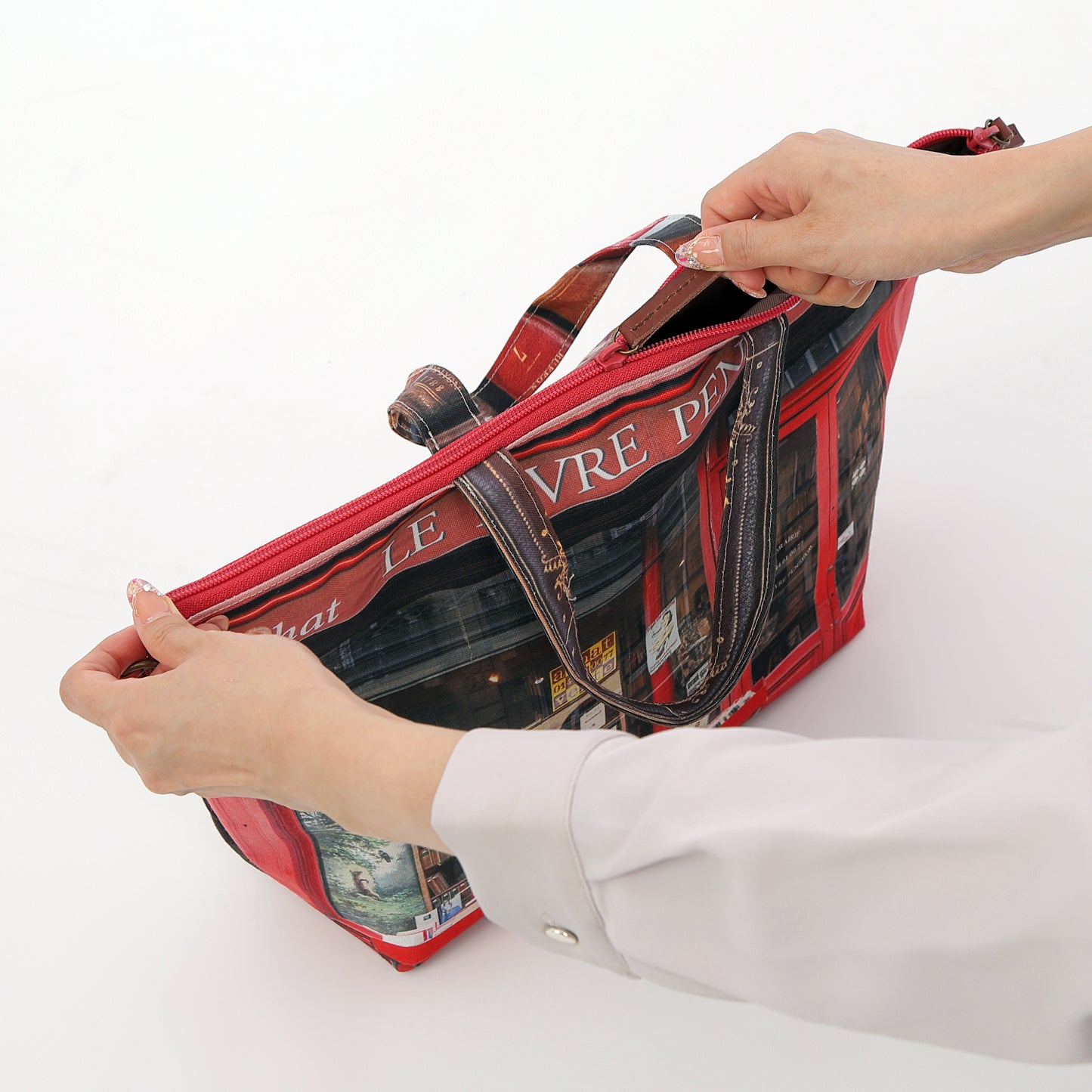 レトロ3WAYトート Le livre penseur(本屋)