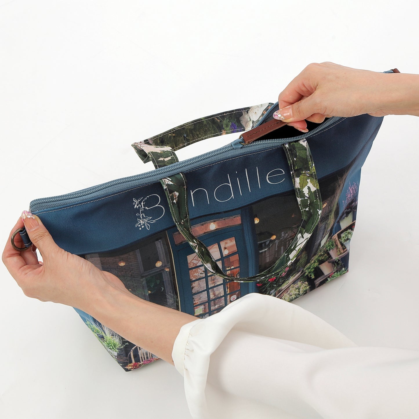 レトロ3WAYトート Brindille(お花屋)