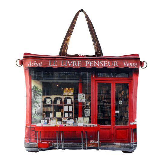 レトロ3WAYトート Le livre penseur(本屋)