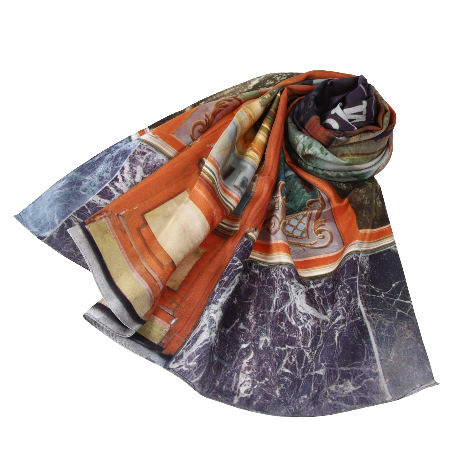 パリ柄】シルクスカーフ（20プチベルサイユ） | マロンブイー – マロン