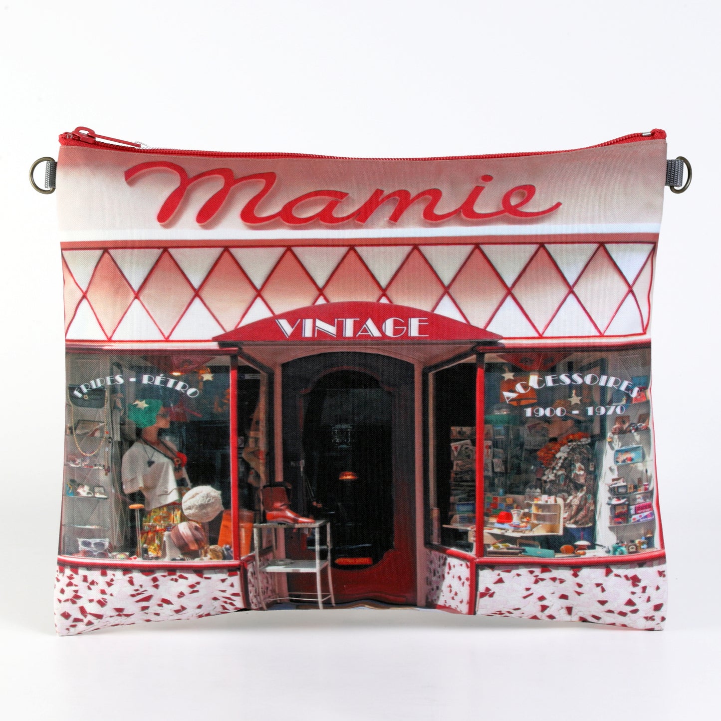 レトロA4ポーチ Mamie(古着屋)