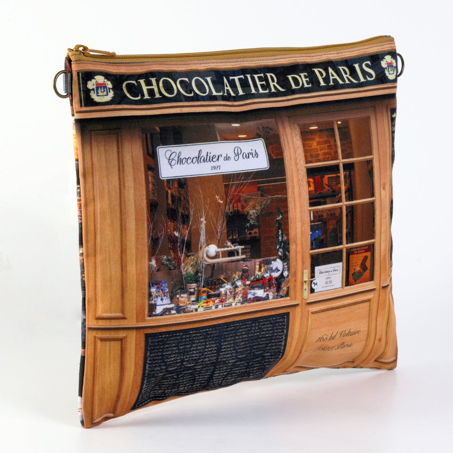 レトロA4ポーチ Chocolatier de paris(チョコレート屋)