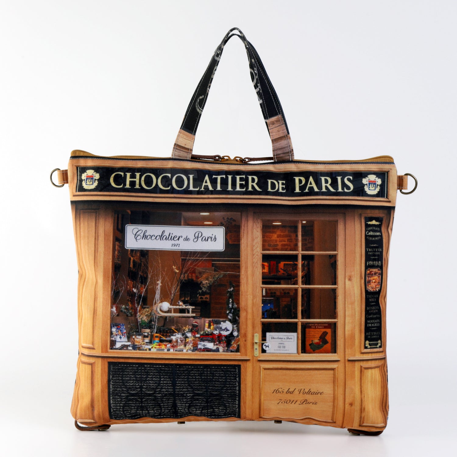レトロ3WAYトート Chocolatier de paris(チョコレート屋) – マロン