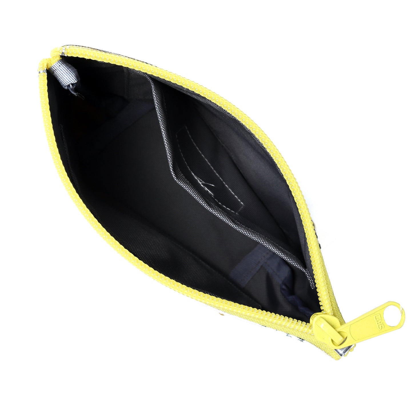 マチ付きポーチ jaune(イエロー)