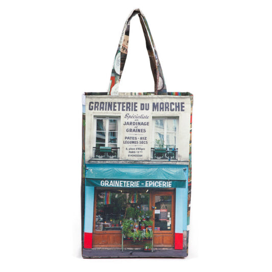 【パリ柄】【廃盤】レトロバッグ(小) | マロンブイー