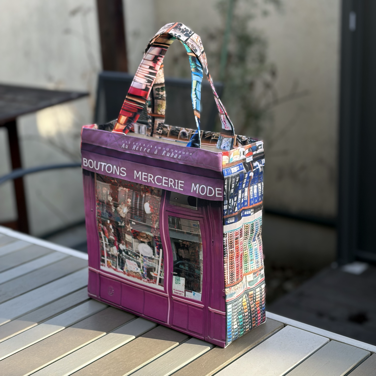 【パリ柄】【特別提供品】パリレトロバッグ（中）（19．芸屋（マーセリー）） | マロンブイー