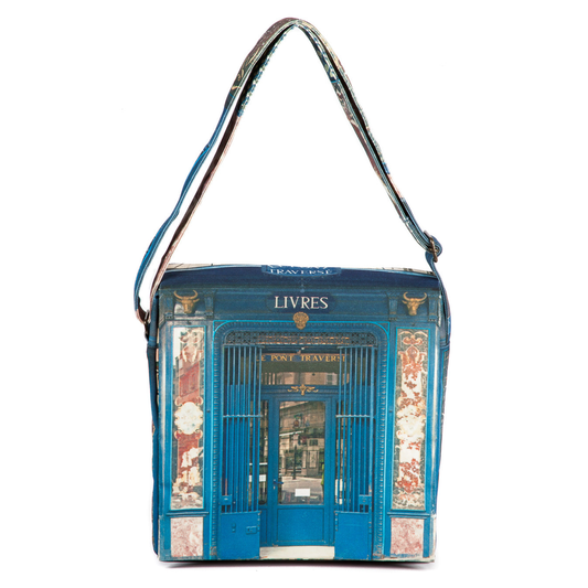 【パリ柄】ショルダーバッグ 正方形・大 （本屋023） | マロンブイー