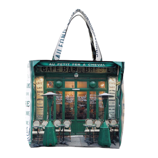 ファスナー付きレトロバッグ（小）（P'tit fer a cheval /カフェ）