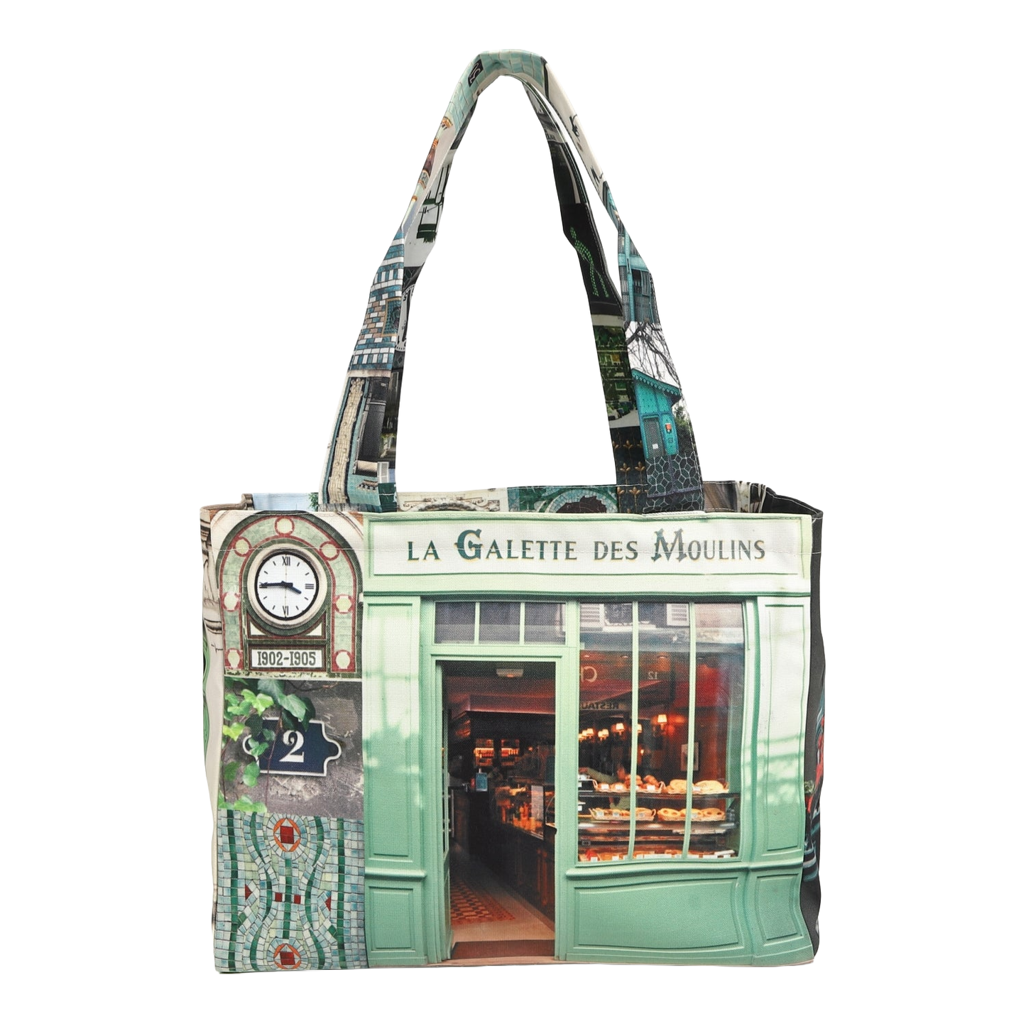 パリ柄】パリ・カラーバッグ vert(グリーン) PCCP-02 | マロンブイー パリ柄】パリ・カラーバッグ vert(グリーン) PCCP-02 | マロンブイー