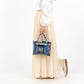 【パリ柄】【タグ無し、又は展示品】パリ・カラーバッグ（小）blue（ブルー） | マロンブイー