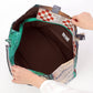 【パリ柄】【タグ無し、又は展示品】ファスナー付きレトロバッグ（大）（P'tit fer a cheval /カフェ） | マロンブイー