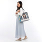 【パリ柄】【タグ無し、又は展示品】ファスナー付きレトロバッグ（大）（Confiserie/パン・お菓子屋） | マロンブイー