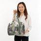 【パリ柄】【タグ無し、又は展示品】ボストンバッグ Vert(グリーン) | マロンブイー
