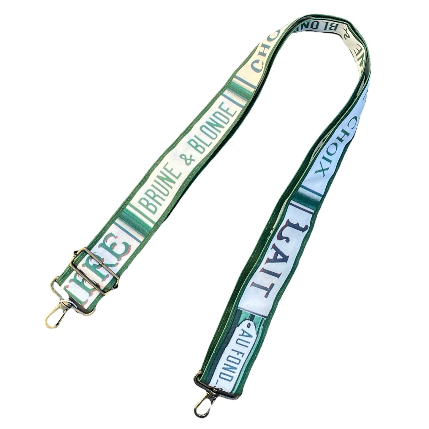 【パリ柄】【タグ無し、又は展示品】パリ・レトロストラップ（P'tit fer a cheval /カフェ） | マロンブイー
