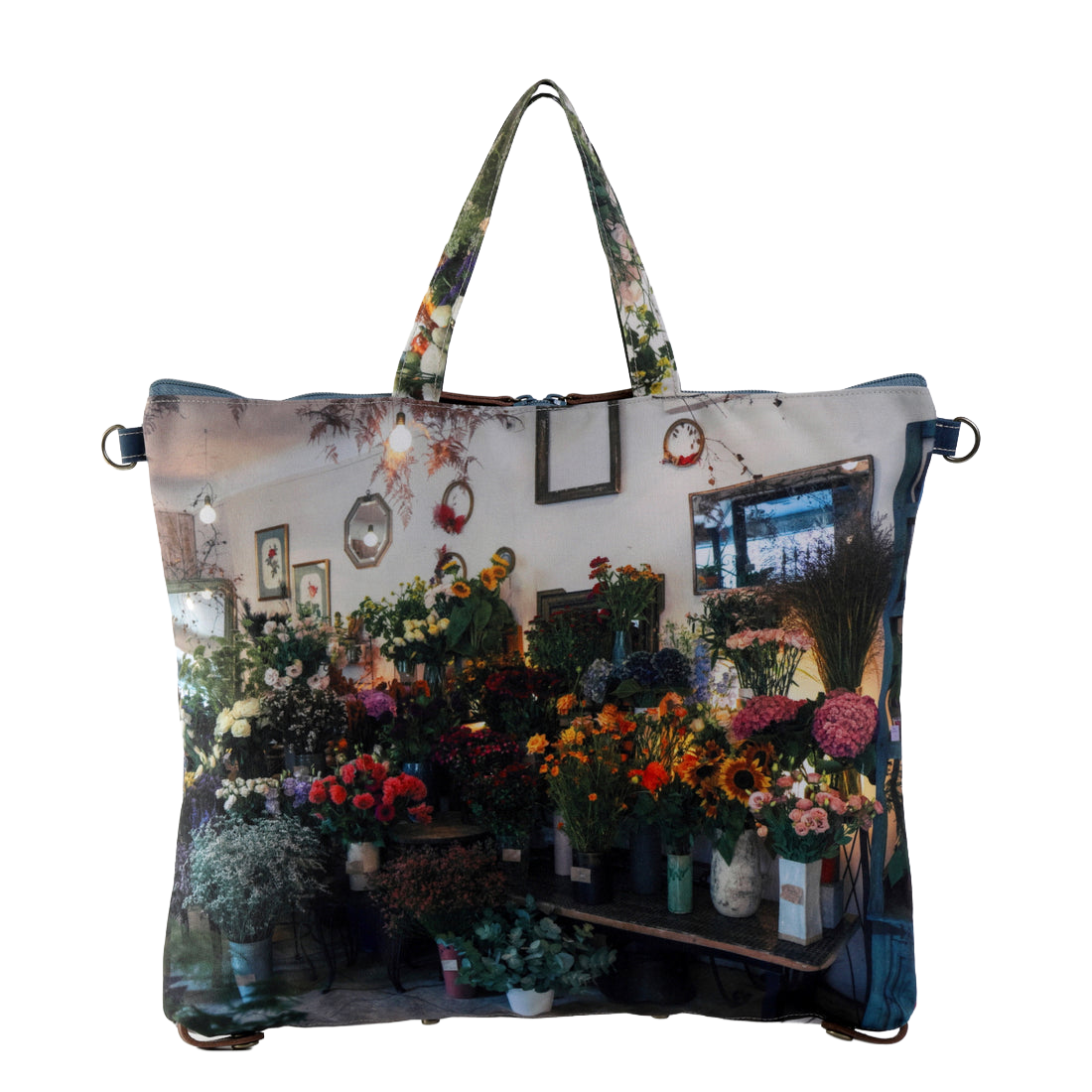 レトロ３WAYトート Brindille(お花屋)