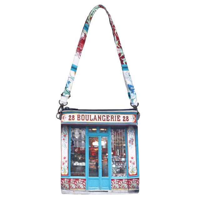【パリ柄】パリ・レトロポシェット　（Boulangerie 28l / パン屋） | マロンブイー