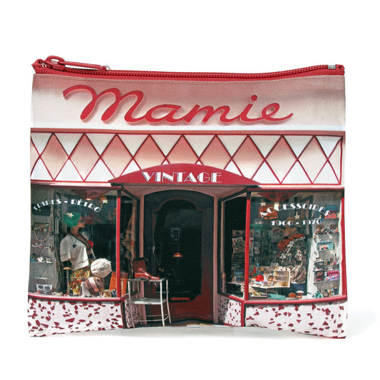 レトロフラットポーチ Mamie(古着屋)