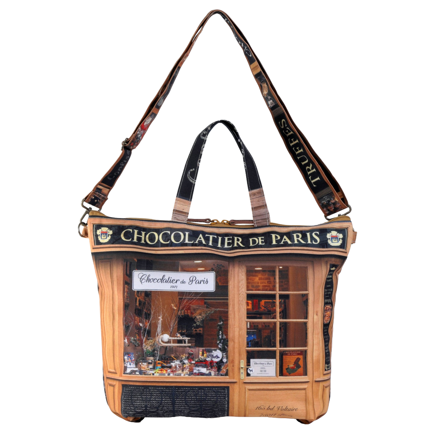【パリ柄】パリ・レトロストラップ Chocolatier de paris(チョコレート屋) | マロンブイー
