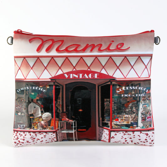 レトロA4ポーチ Mamie(古着屋)