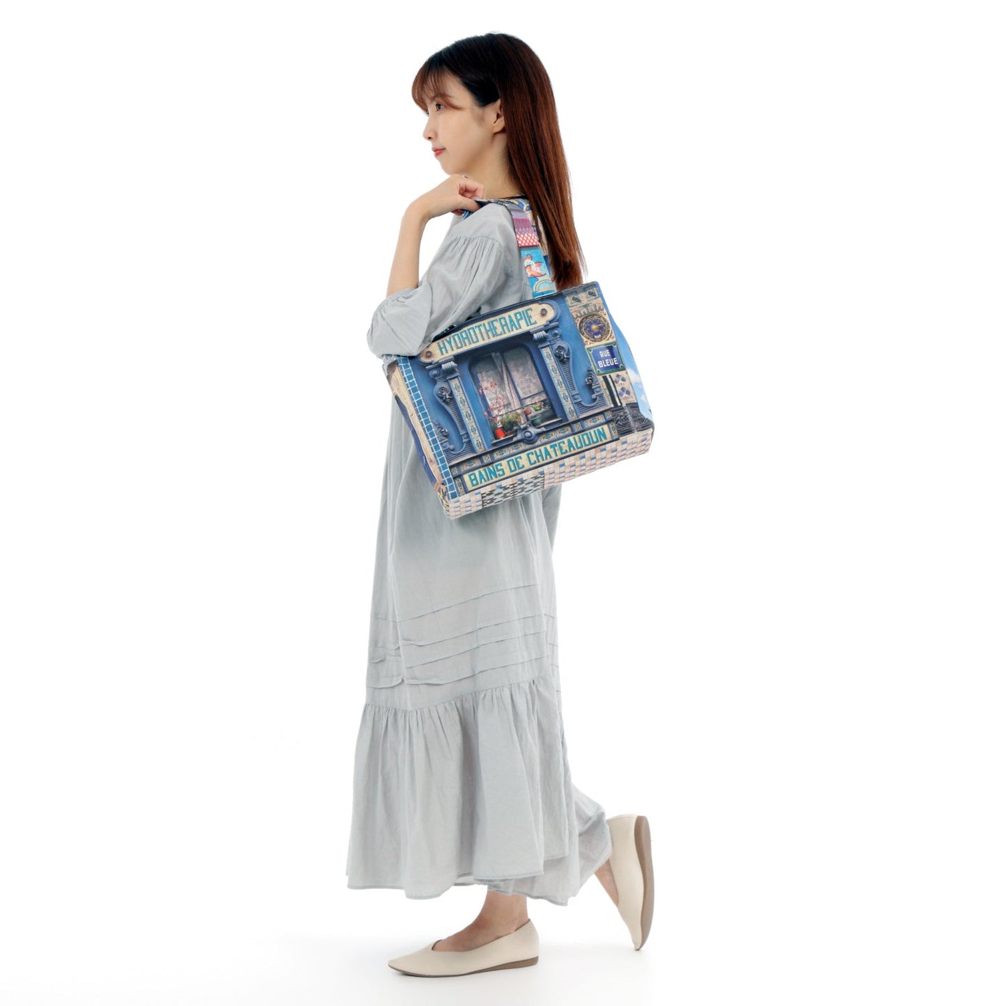 【パリ柄】【タグ無し、又は展示品】パリ・カラーバッグ | マロンブイー