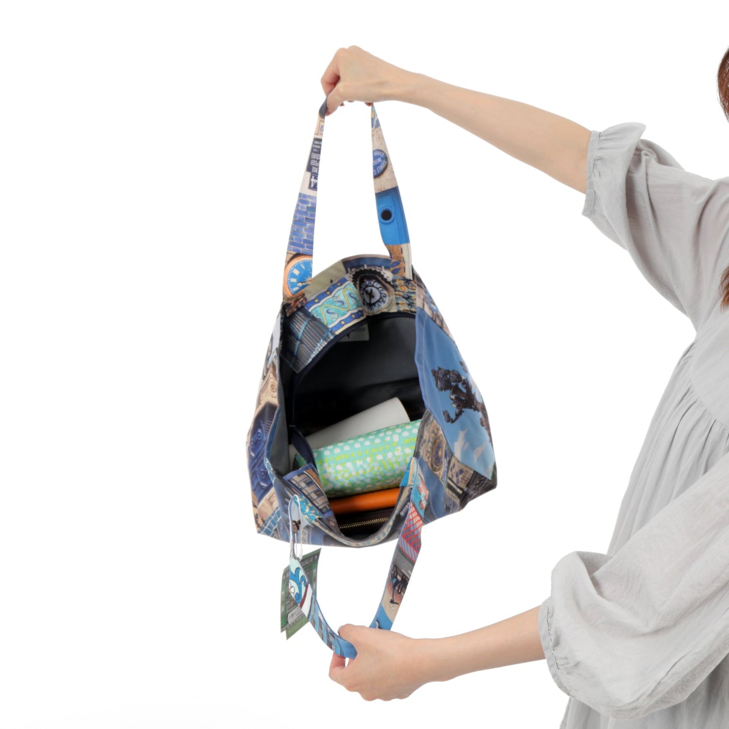 【パリ柄】【タグ無し、又は展示品】パリ・カラーバッグ | マロンブイー