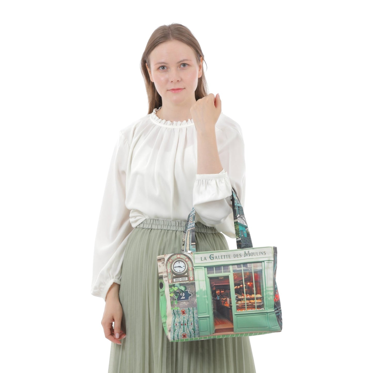 【パリ柄】【タグ無し、又は展示品】パリ・カラーバッグ | マロンブイー