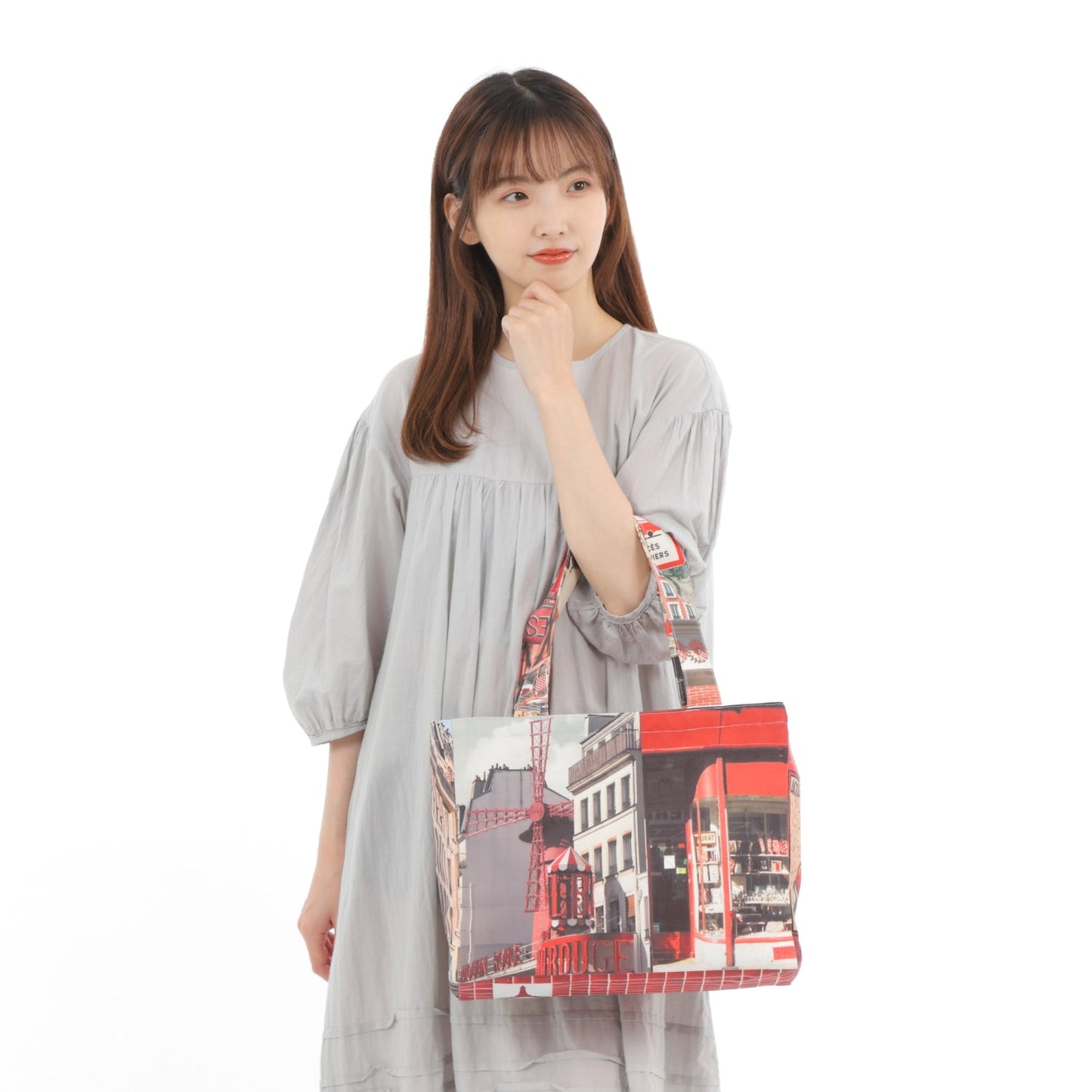 【パリ柄】【タグ無し、又は展示品】パリ・カラーバッグ | マロンブイー